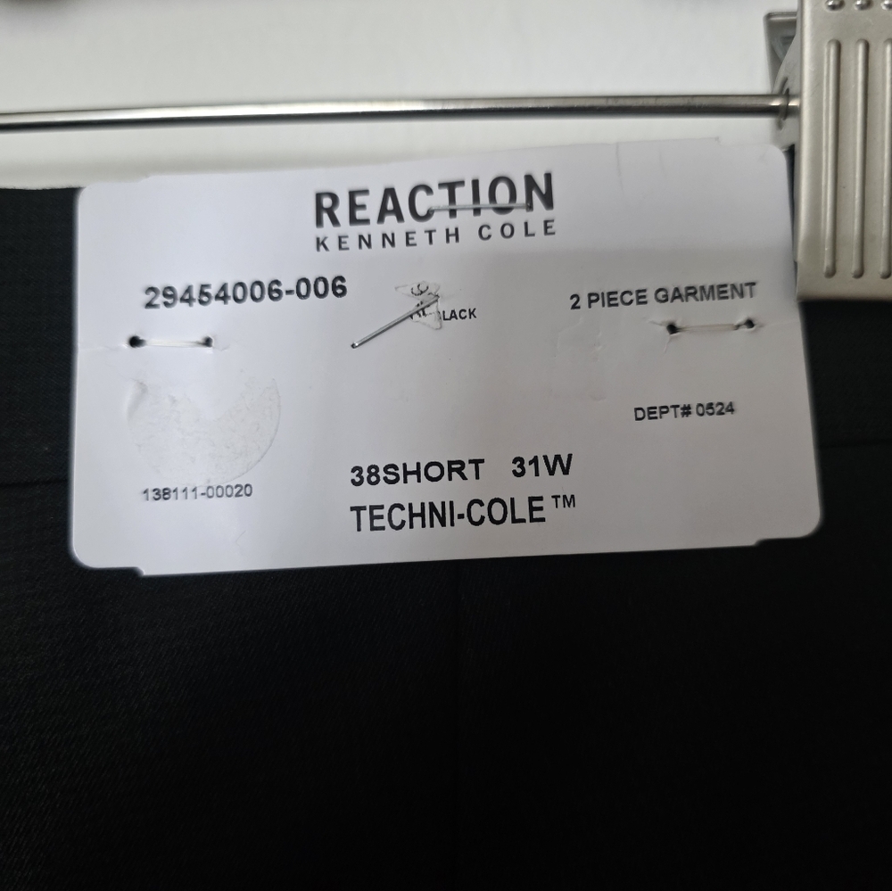 Kenneth Cole Reaction Ready Flex Slim-Fit‎ stretch black tuxedo Pants Size 31 W - Picture 4 of 6
